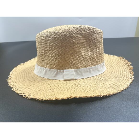 Hat Attack NWT‎ Travel Packable Hat Chapeau Fringed Tan MSRP $119 - Picture 1 of 7